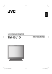 JVC TM-15L1D Camera Accessories User Manual