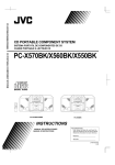 JVC PC-X550BK Stereo System User Manual