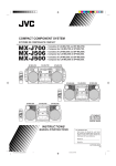 JVC MX-J700 Stereo System User Manual