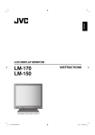 JVC LM-170 Flat Panel Television User Manual