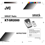 JVC KT-SR2000 MP3 Player User Manual