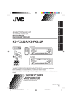 JVC KS-FX822R Cassette Player User Manual