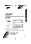 JVC KS-F162 Cassette Player User Manual