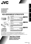 JVC KD-S737R Stereo Receiver User Manual