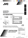 JVC KD-S580 Car Stereo System User Manual