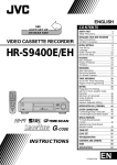 JVC HR-S9400EH VCR User Manual