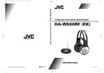 JVC HA-W500RF (EK) Headphones User Manual