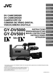 JVC GY-DV5000 Camcorder User Manual
