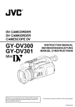 JVC GY-DV300 Camcorder User Manual