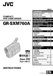 JVC GR-SXM760A Camcorder User Manual