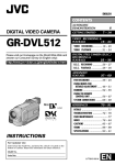 JVC GR-DVL512 Camcorder User Manual
