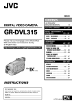 JVC GR-DVL315 Digital Camera User Manual