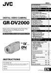 JVC GR-DV2000U Camcorder User Manual