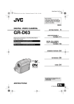 JVC GR-D63 Digital Camera User Manual