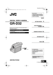 JVC GR-D32 Camcorder User Manual
