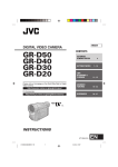 JVC GR-D20 Camcorder User Manual