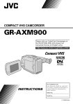 JVC GR-AXM900 Camcorder User Manual