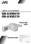 JVC GR-AXM670 Camcorder User Manual