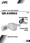 JVC GR-AXM43 Camcorder User Manual