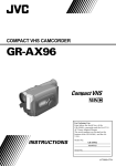 JVC GR-AX96 Camcorder User Manual