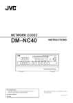 JVC DM-NC40 Network Card User Manual