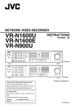 JVC CU-VD40U DVD Recorder User Manual