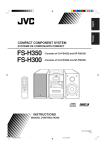 JVC CA-FSH300 Stereo System User Manual