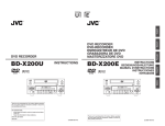 JVC BD-X200U DVD Recorder User Manual