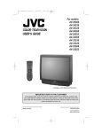 JVC AV-36S33 CRT Television User Manual