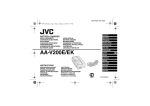 JVC AA-V200E Camera Accessories User Manual