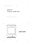 John Lewis JLTDC 07 Clothes Dryer User Manual