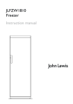 John Lewis JLFZW1810 Freezer User Manual