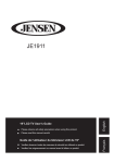 Jensen JE1508 Flat Panel Television User Manual