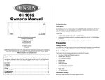 Jensen CH1002 Car Stereo System User Manual