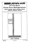 Jenn-Air JRSD2490 Refrigerator User Manual