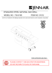 Jenn-Air 730-0165 Gas Grill User Manual