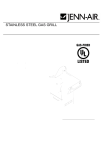 Jenn-Air 720-0150-LP Griddle User Manual