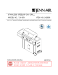 Jenn-Air 720-0141-LP Gas Grill User Manual