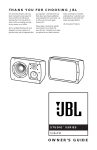 JBL S36IIPM Speaker User Manual