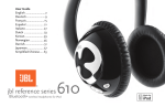 JBL 610 Headphones User Manual