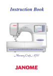 Janome 9700 Sewing Machine User Manual