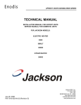 Jackson 24LTP Dishwasher User Manual