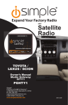 iSimple ISTY11 Satellite Radio User Manual