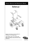 Invacare 1036900 Mobility Aid User Manual