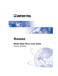 Inter-Tel 8662 Telephone User Manual