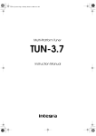 Integra TUN-3.7 Stereo System User Manual