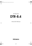 Integra DTR-8.4 Stereo Receiver User Manual