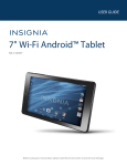 Insignia NS-15AT07 Tablet User Manual