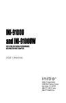 Initio INI-9100UW Network Card User Manual
