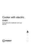Indesit K3G11/G Oven User Manual
